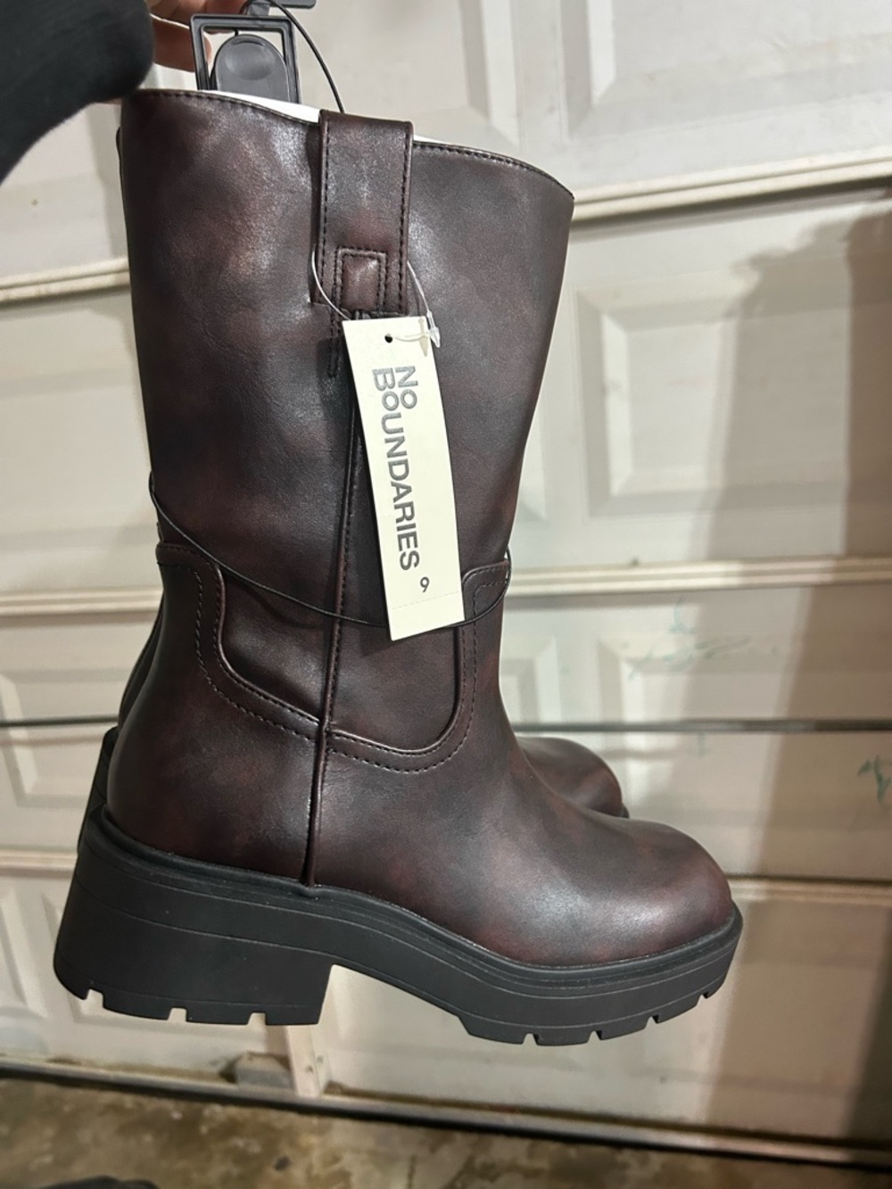 Women's Brown Mid-Calf Platform Boots size 8&9